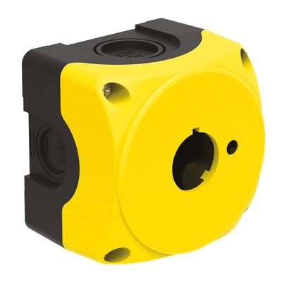 Pulsante giallo 1 operatore per comando disco applicazioni industriali