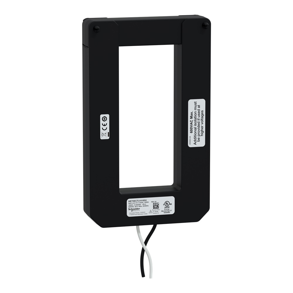 Trasformatore amperometrico split core 1600A uscita 0,333V monitoraggio energia industriale