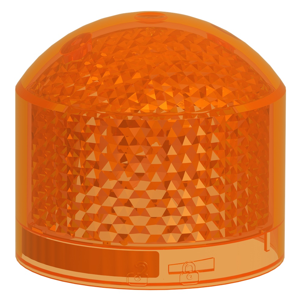 Elemento luminoso singolo arancione Harmony XVB7 Ø70mm LED 24V segnalazione industriale IP66