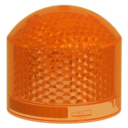 Elemento luminoso singolo arancione Harmony XVB7 Ø70mm LED 24V segnalazione industriale IP66