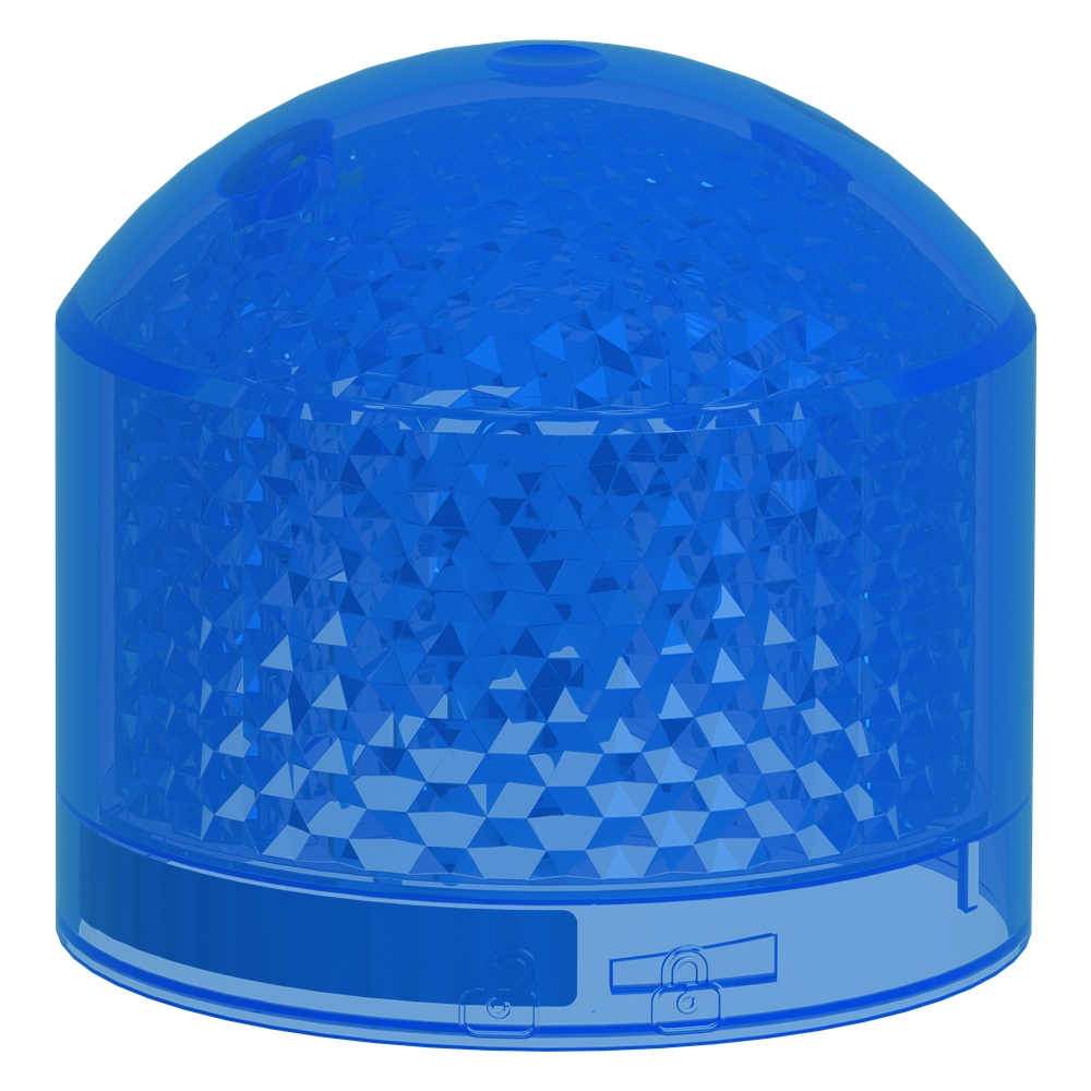 Elemento luminoso singolo blu Harmony XVB7 LED 24V IP66 segnalazione macchine