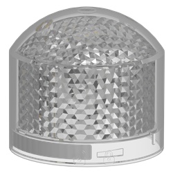 Elemento luminoso singolo bianco Harmony XVB7 LED 24V IP66 per segnalazione industriale