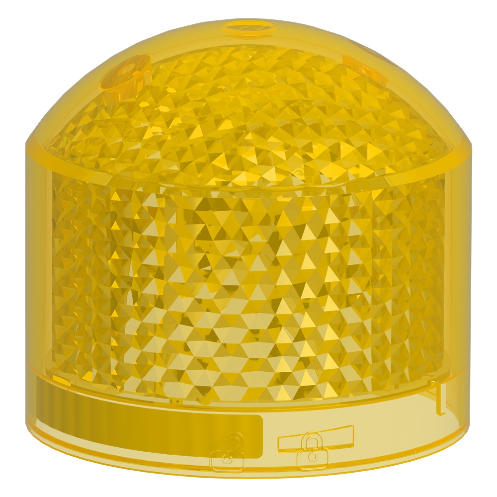 Elemento luminoso singolo giallo Harmony XVB7 Ø70mm LED fisso 24V IP66 industriale