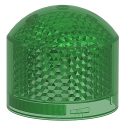 Elemento luminoso singolo verde lampeggiante LED 24V IP66 per segnalazione industriale Harmony XVB7