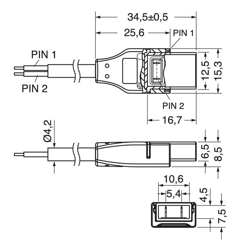 Connettore 4 poli strip-wire 220V alta qualità per impianti elettrici illuminazione