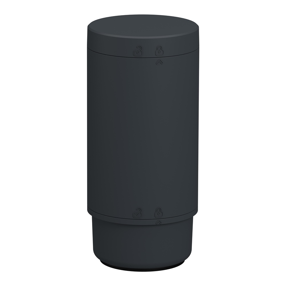 Base modulare colonna luminosa Harmony XV6 Ø60mm IP65 100-240VAC con coperchio grigio scuro per segnalazione industriale