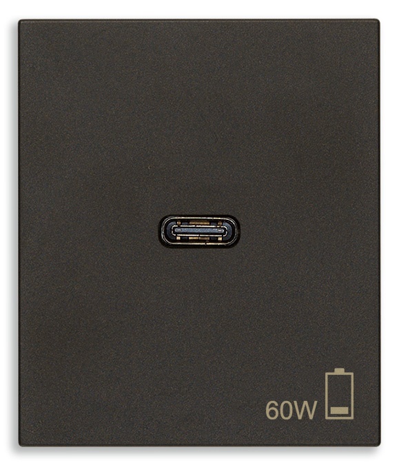 Alimentatore USB C 60W Power Delivery per notebook tablet smartphone nero