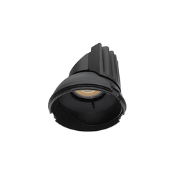 Modulo LED nero 7W 4000K IP20 orientabile per incasso ambienti interni retail musei