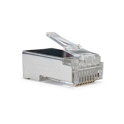 Plug CAT6 schermato 8 poli RJ45 per cablaggio rete