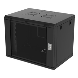 Armadio Rack 9U L600xP450 Staffa Pre-installabile Ufficio Piccole Attività
