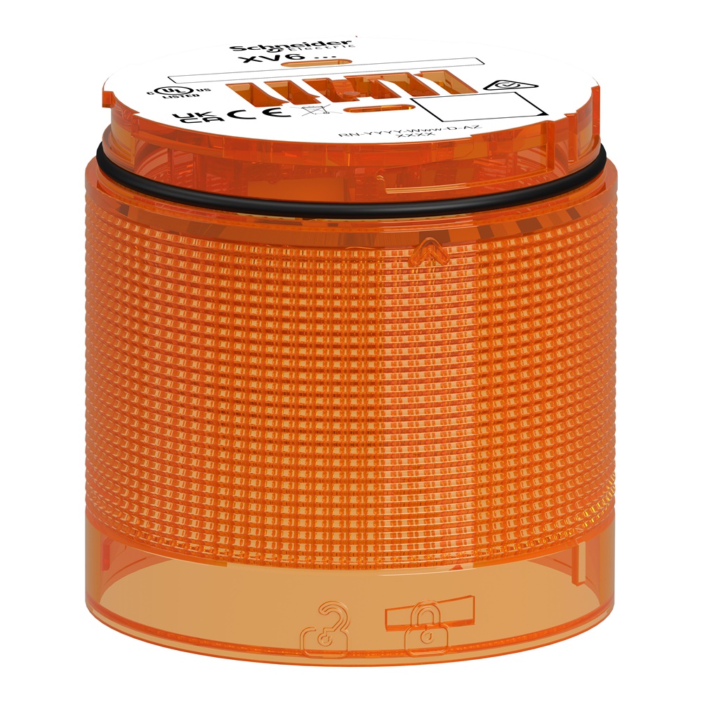 Elemento luminoso LED arancione modulare Harmony XV6 Ø60mm segnalazione industriale IP65
