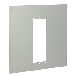 Piastra copertura XL alluminio per installazione posto esterno Linea 5000 rimpiazzo pulsantiere multipulsanti