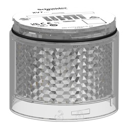 Elemento luminoso multifunzione trasparente Harmony XVB7 Ø70mm LED 24V IP66 per segnalazione industriale
