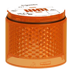 Elemento luminoso LED arancione rotante Harmony XVB7 colonna modulare Ø70 mm IP66 industriale