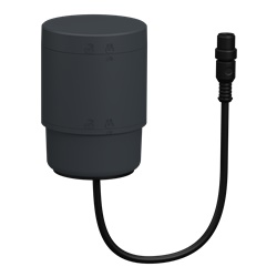 Base alimentazione Harmony XVB7 Ø70mm con adattatore coperchio grigio per colonne luminose modulari IO-Link industriale IP66