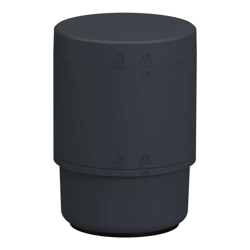 Base colonna luminosa modulare Harmony XVB7 Ø70 mm con connettore USB e protezione IP66 per ambienti industriali