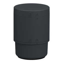 Base colonna luminosa modulare Harmony XVB7 Ø70 mm con connettore USB e protezione IP66 per ambienti industriali