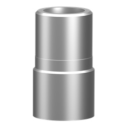 Adattatore montaggio universale 1/2 NPT acciaio argento per colonne luminose Harmony XV4 XV6 XVB7 IP66