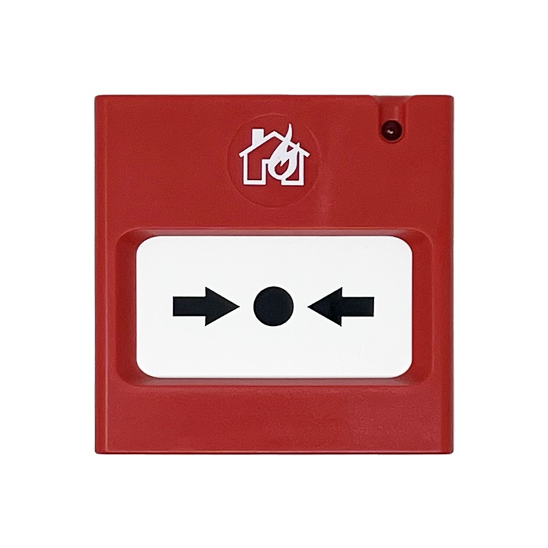 Pulsante manuale wireless indirizzato allarme compatibile moduli espansione Comelit IP40 EN54-11/25 durata batteria 10 anni