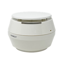 Rivelatore termico wireless indirizzato classe A1R per sistemi antincendio con comunicazione radio bidirezionale e segnalazione LED 360°