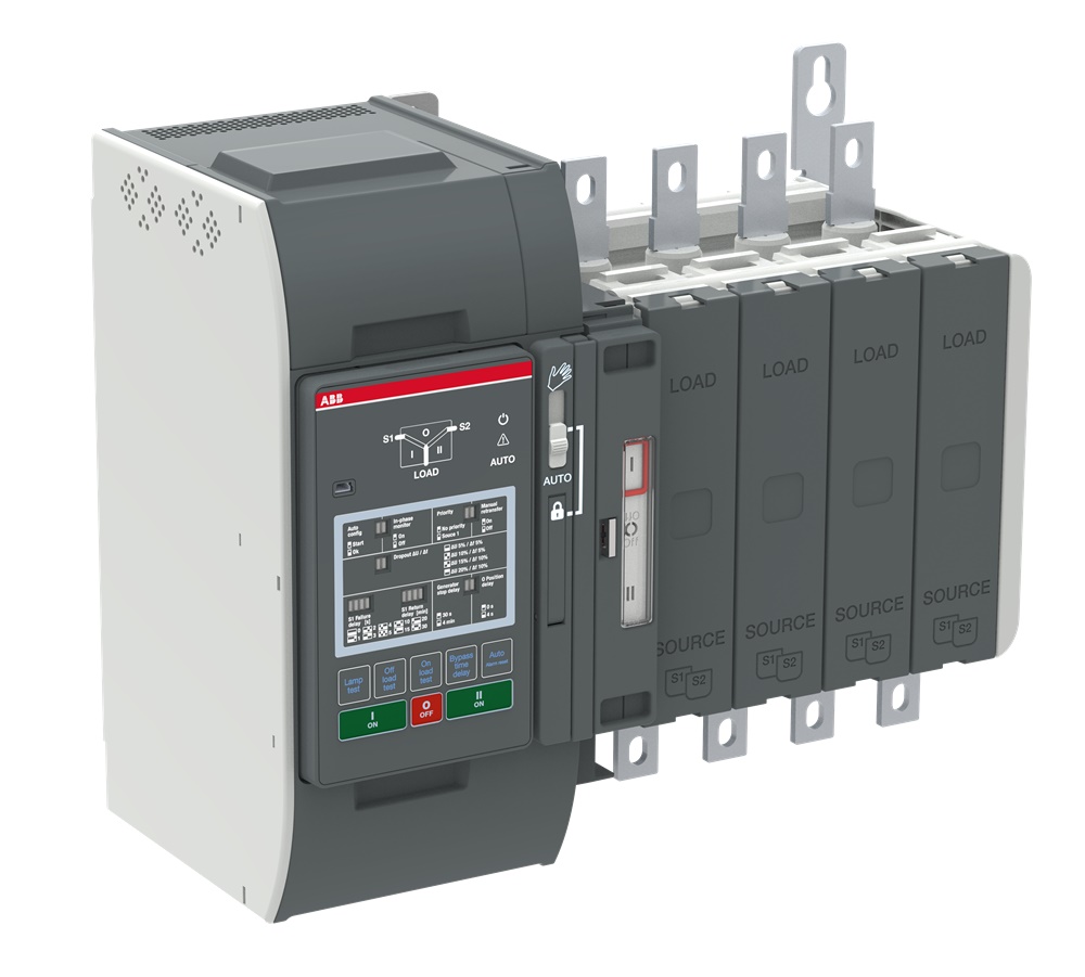 Interruttore automatico trasferimento 250A I-0-II controllo industriale TruONE