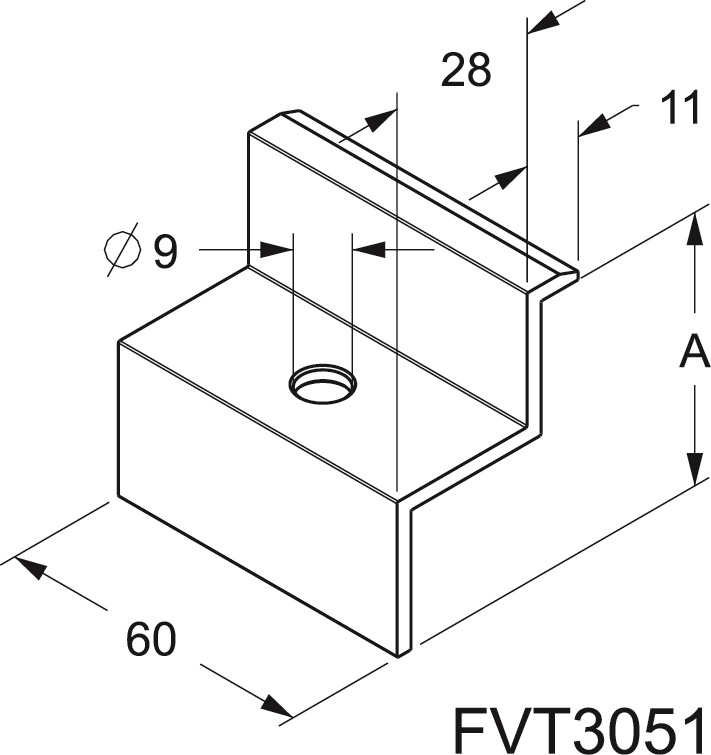 Ganasce a Z alluminio fissaggio laterale compatibili profili modulari SP28mm