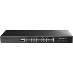 Switch Gigabit Managed livello 2 24 porte RJ45 4 slot SFP rete professionale alta affidabilità
