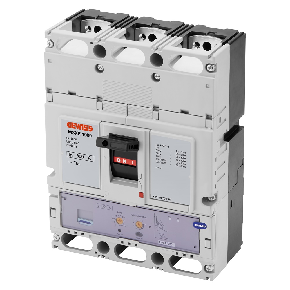 MSXE 1000 3P 800A 50KA LSI TERM.FC