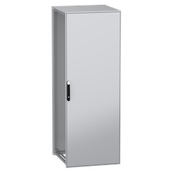 Armadio elettrico modulare a pavimento acciaio decarbonizzato IP55 2200x800x800 mm resistente urti IK10 uso industriale