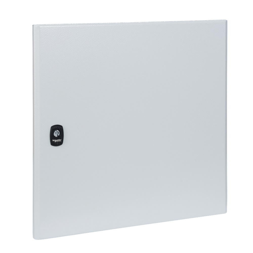 Porta piena Spacial S3D 500x400 mm RAL 7035 con serratura per applicazioni elettriche