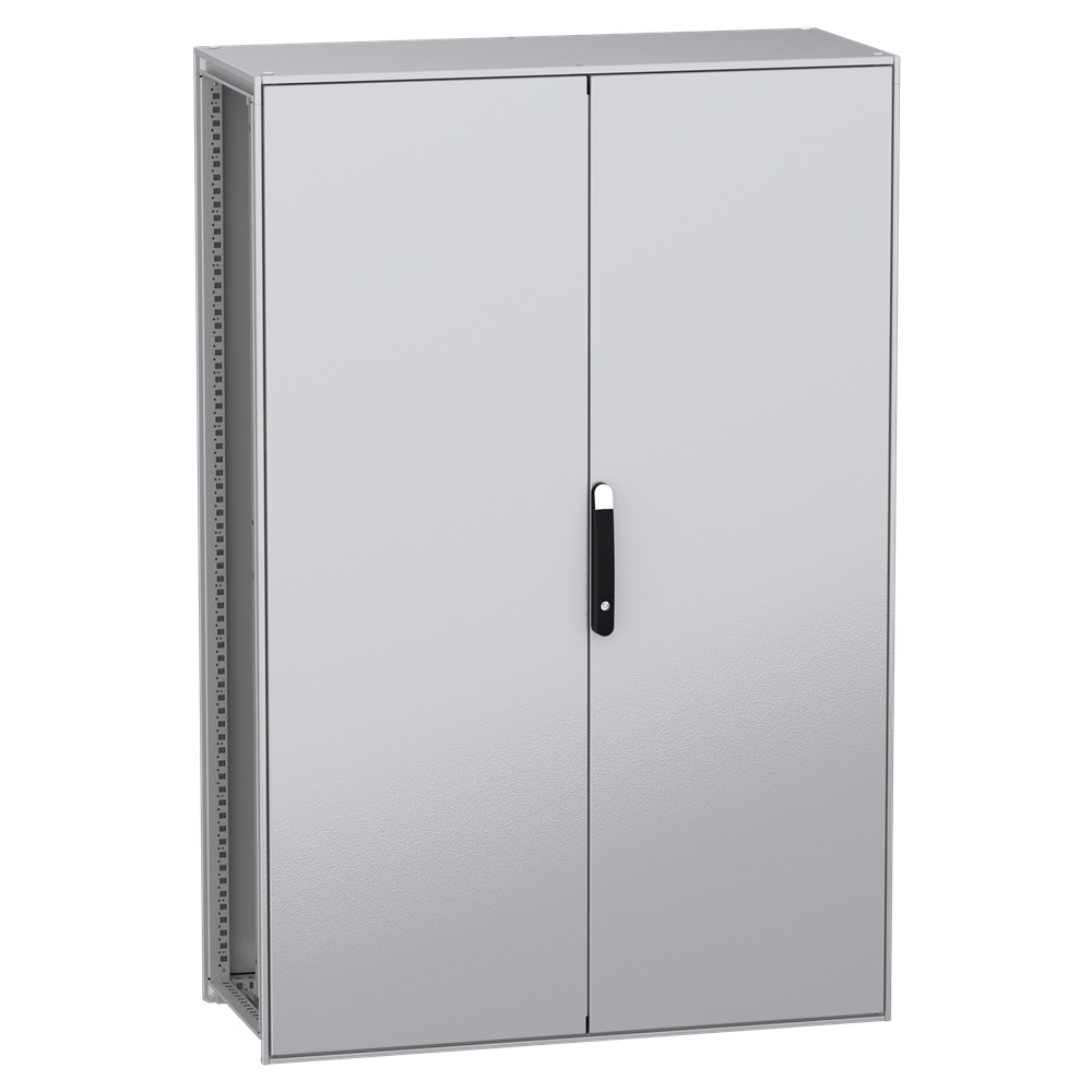 Armadio modulare a pavimento PanelSeT SFN acciaio decarbonizzato 1800x1200x500 mm 2 porte IP55 resistente urti IK10 multiuso