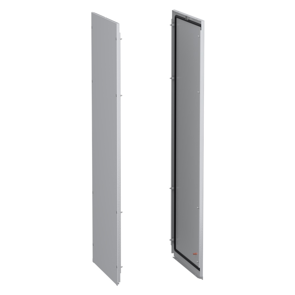 Pannelli laterali acciaio 1200x500 mm per armadio elettrico modulare PanelSeT SFN fissaggio esterno grigio RAL 7035 set 2 pezzi