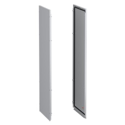 Pannelli laterali acciaio 1200x500 mm per armadio elettrico modulare PanelSeT SFN fissaggio esterno grigio RAL 7035 set 2 pezzi