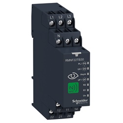Relè misura controllo trifase multifunzione 8A con NFC per monitoraggio industriale e protezione impianti