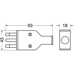 Spina elettrica 16A 2 poli+terra antischiacciamento per impianti sicuri e duraturi
