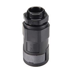 Raccordo dritto PA6 con pressacavo M40 NW36 22-32 mm IP66 nero per installazioni elettriche