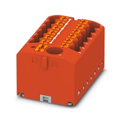 Morsetto distribuzione PTFIX 6/12x2,5 mm² rosso per impianti elettrici