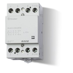 Contattore elettrico 63A 3NO+1NC compatto 52mm per impianti civili e industriali