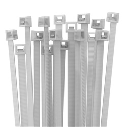 Fascette cablaggio nylon 160x2,5 mm resistenti durevoli per impianti elettrici domestici e industriali