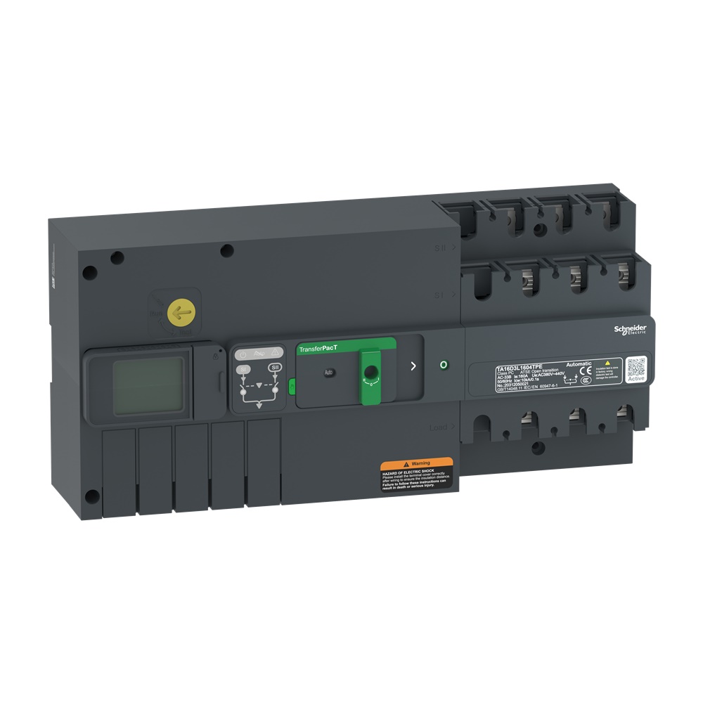 Interruttore trasferimento automatico 3 poli 125A 400V per impianti industriali e commerciali