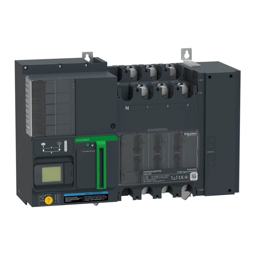 Interruttore trasferimento automatico TransferPacT Active 400A 3P 400V LCD uso industriale e commerciale