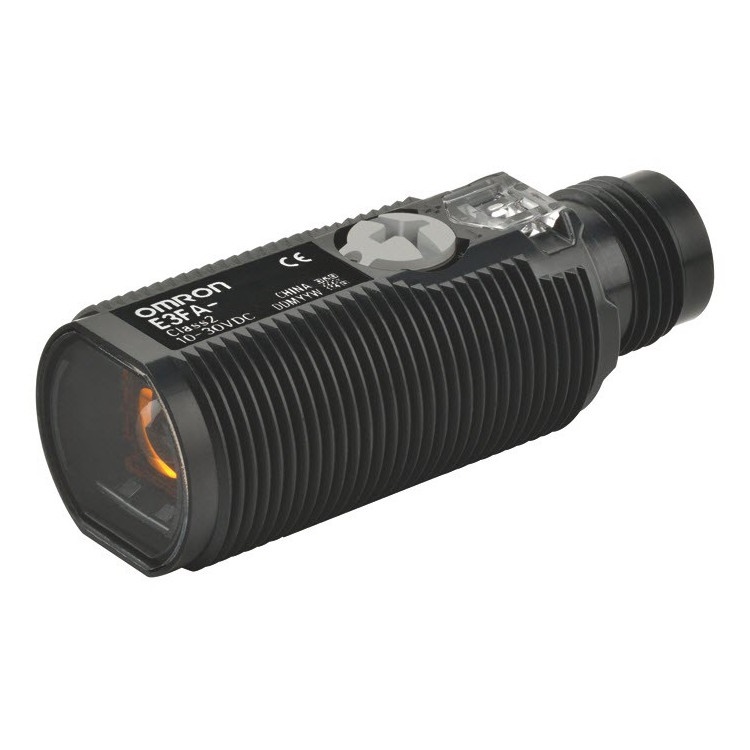 Sensore fotoelettrico M18 plastica coassiale catarifrangente 0,5 m per automazione industriale