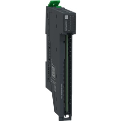 Modulo uscite digitali 8 canali 24V 500mA source 1/2 fili per automazione industriale