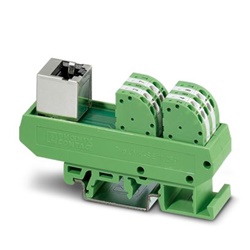 Modulo VARIOFACE passivo RJ45 con morsetti doppi a molla per collegamento diretto rete dati