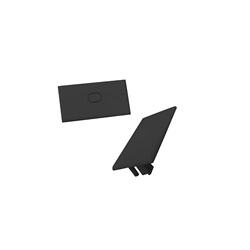 Profilo alluminio estruso 2000mm per stripLED minimal 18,5mm larghezza versatile montaggio parete soffitto sospensione nero