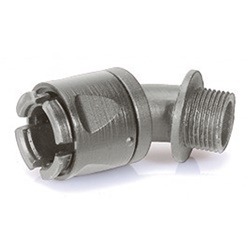 Raccordo LGP 45° D10 PG11 Grigio PA6.6 antincendio per cablaggio elettrico