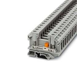 Morsetto sezionatore 36A 800V bullone 6mm² montaggio guida DIN grigio