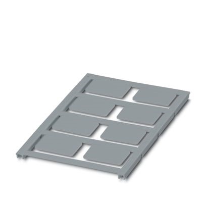 Cartellino ad innesto argento siglabile 27x18 mm per etichettatura schede elettroniche