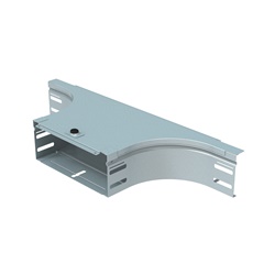 Derivazione laterale a T 200x75 mm acciaio zincato caldo con coperchio per impianti elettrici