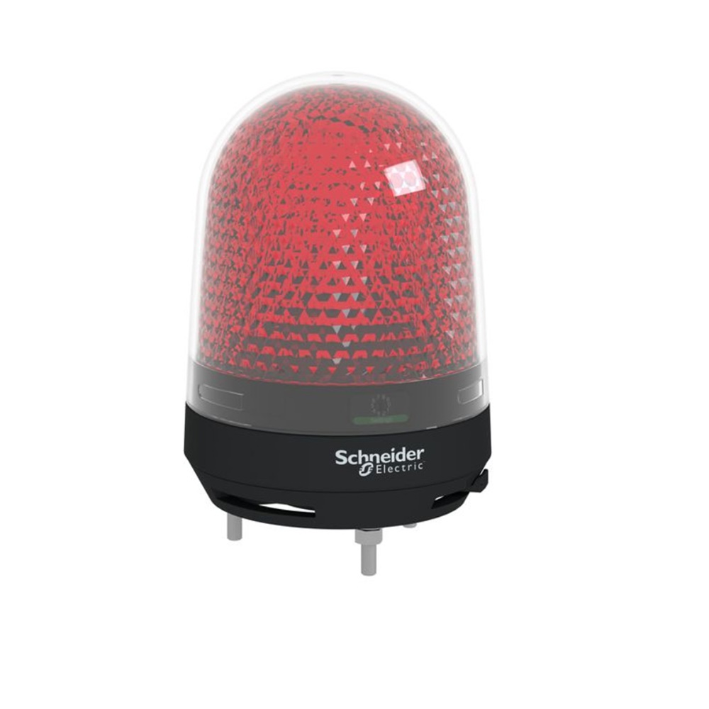 Dispositivo luce rotante rosso con buzzer 12-24 VDC per segnalazione macchine industriali
